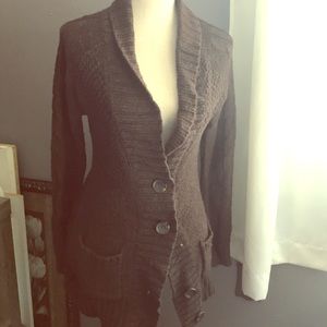 Brown Long Sleeve Cardigan